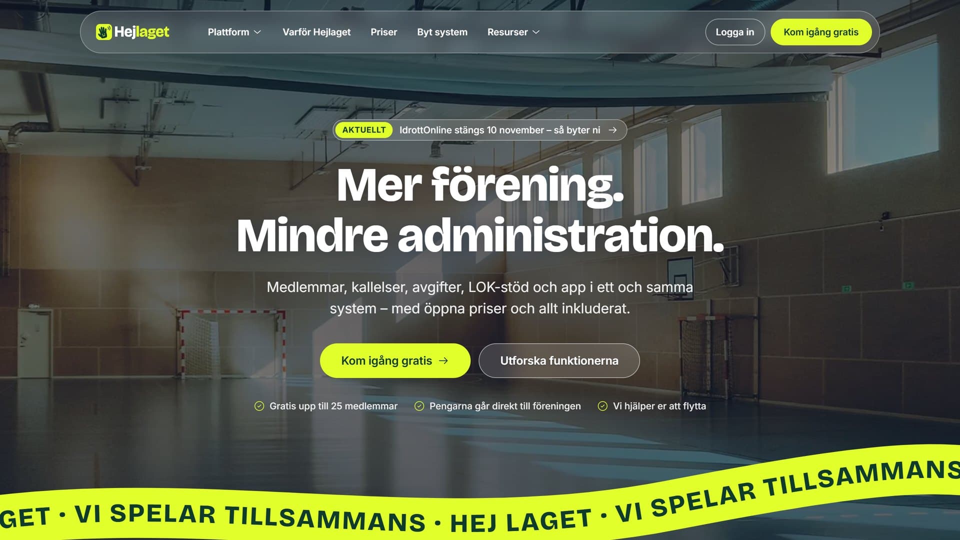 Hejlaget.se – startsidan för föreningssystemet